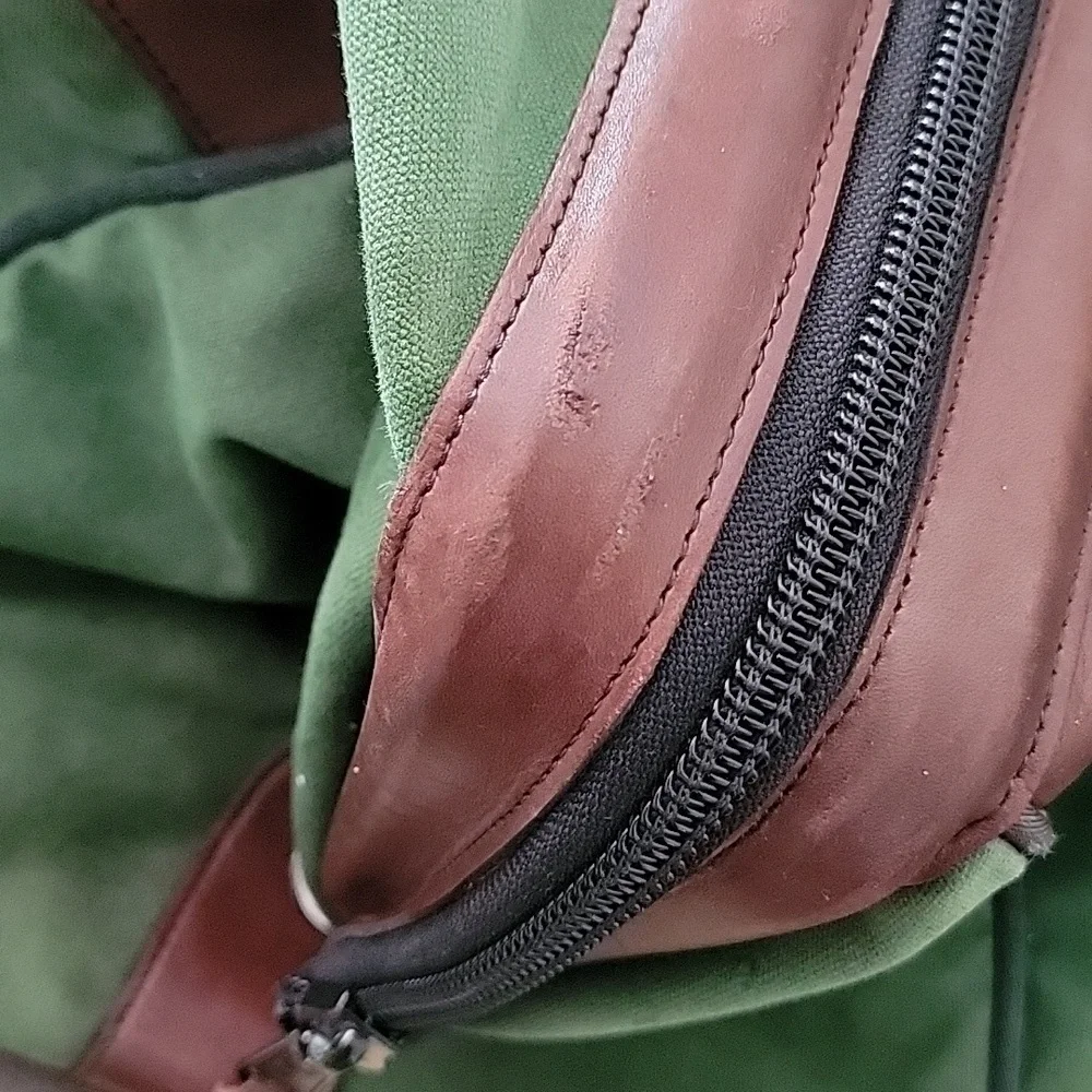 Orvis Vintage Duffle Bag Canvas and Leather Made In USA